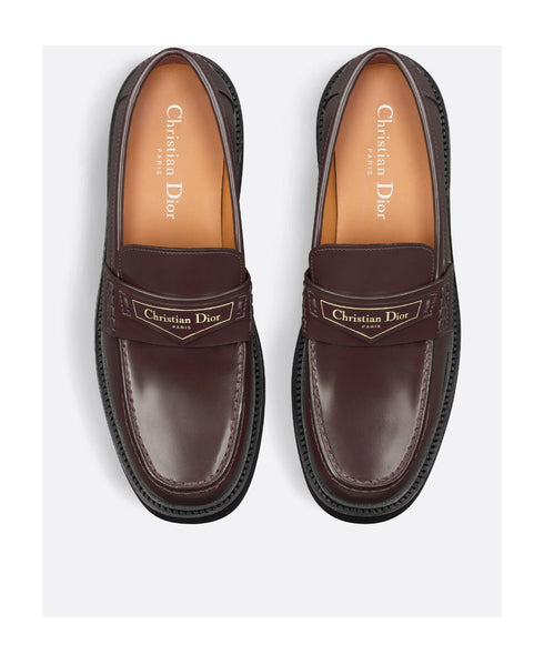 Dior boy loafer brown brushed calfskin